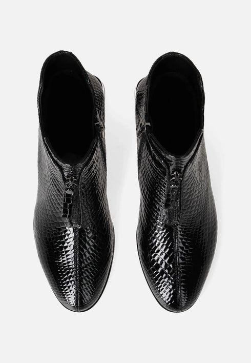 Loretta Vitale Women's Patent Leather Ankle Boots - 25841